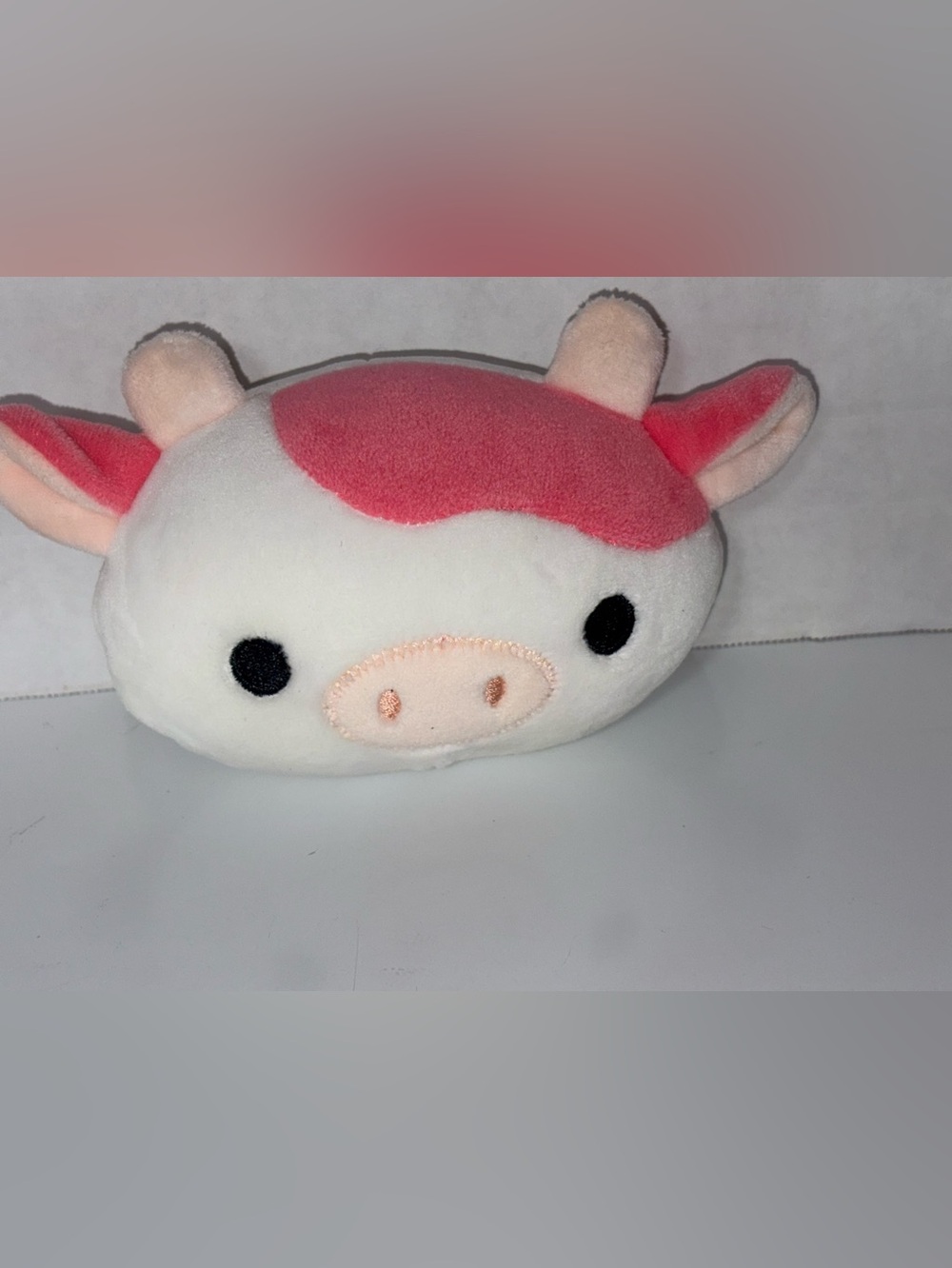 Squishmallows Mini Cow Flat Plush Heads Bundle - Set of 4 (5"x3" ( No Tags)